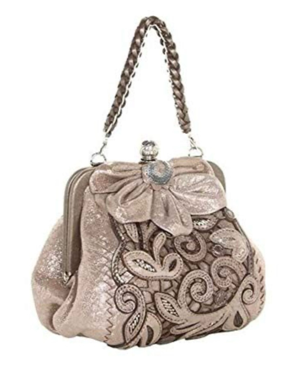 Brighton Catch The Moon Pursette Clutch Moonstone Pearl